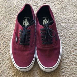 NWOT-EUC Burgundy Vans